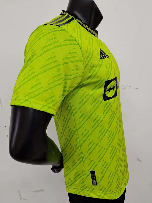 22-23 Manchester United second away fluorescent green jacquard